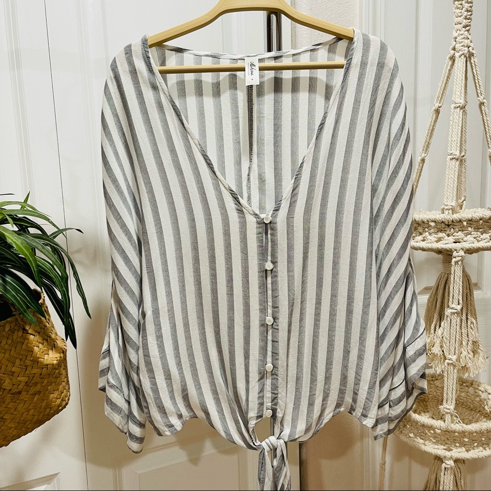 MAHINA stripe crop top